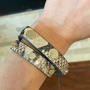 Elaine Turner snakeskin bracelet